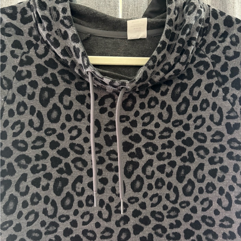 Athletic Works Charcoal Animal Print Hoodie